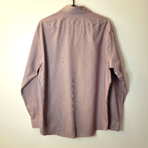 Michael Kors Men Chic Modern Purple 100%‎ Cotton Button Long Sleeves Dress Shirt - Picture 2 of 10
